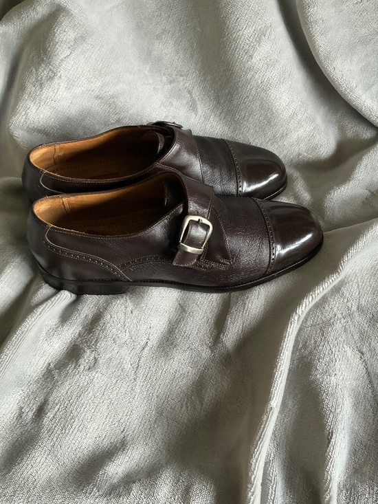 Men’s dark brown Florsheim monk strap shoes Size 10